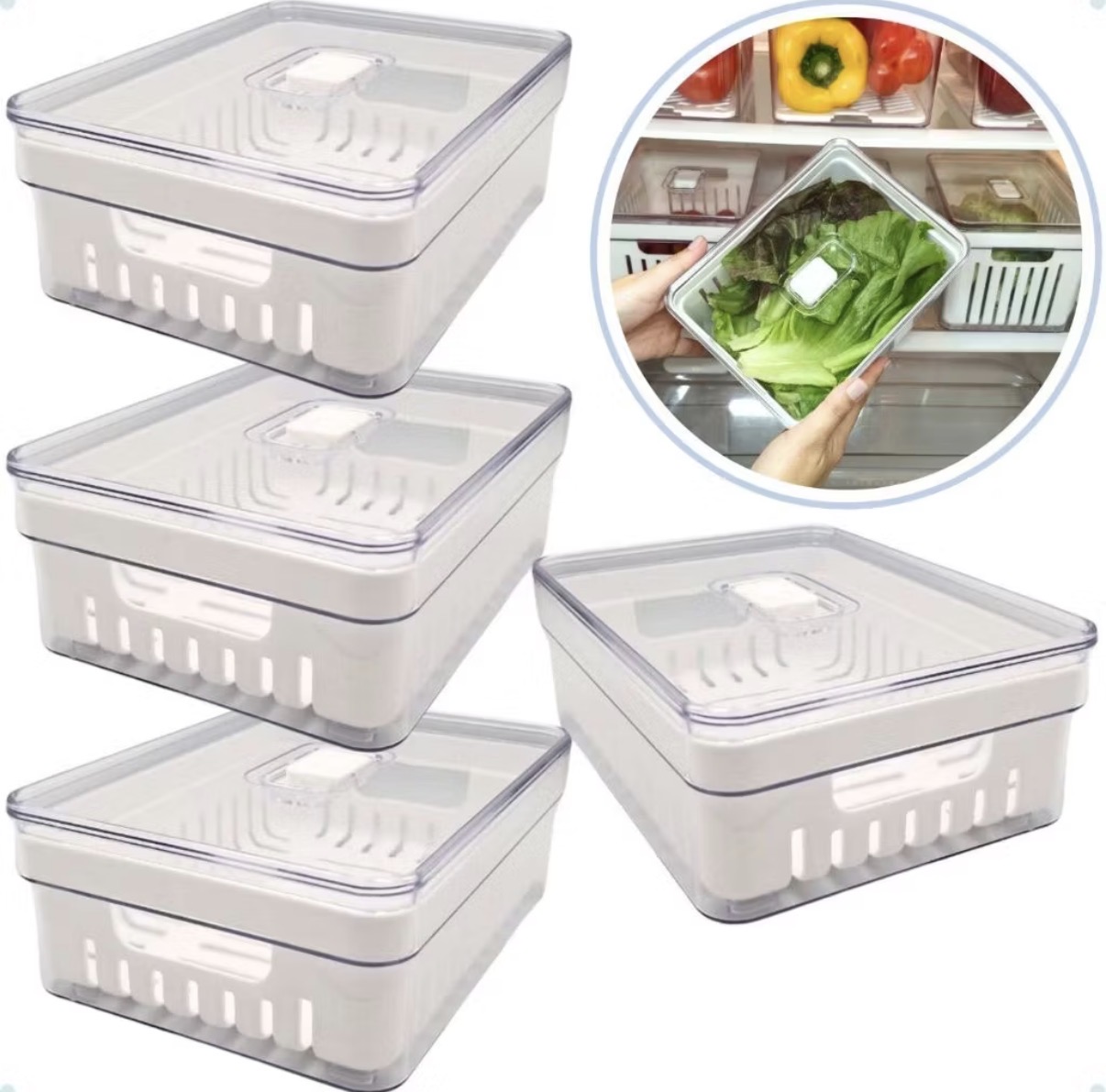 Kit Organizador de Geladeira
